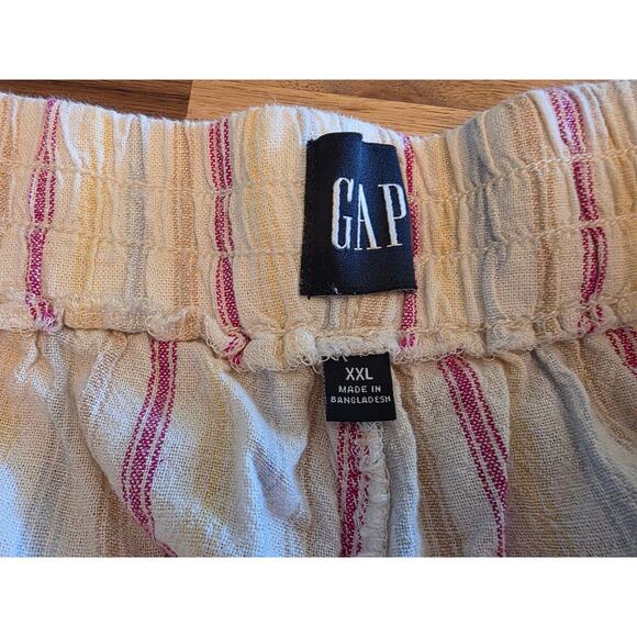 2-Pack GAP Women’s Linen Shorts – XXL Chambray & Pastel Stripe Bundle - Picture 4 of 9